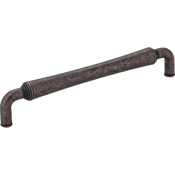 Jeffrey Alexander 160 mm Center-to-Center Distressed Oil Rubbed Bronze Barrel Bremen 2 Cabinet Pull 537-160DMAC - main